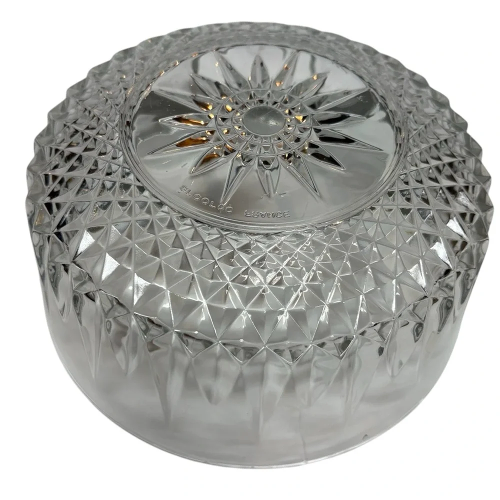 Vintage Arcoroc France Cut Glass Bowl
